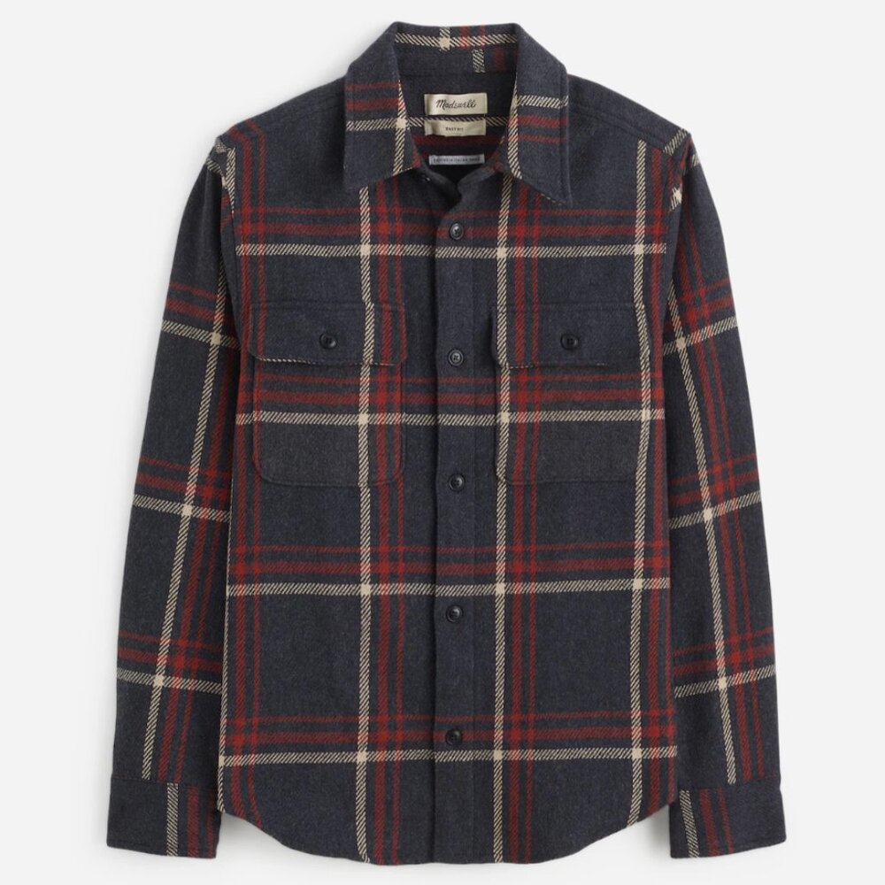 Madewell Brushed Easy Shirt-Jacket in Italian Fabric • size medium • NT033 - Picture 5 of 13